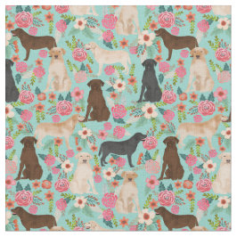 Tecido Labradores vintage florals