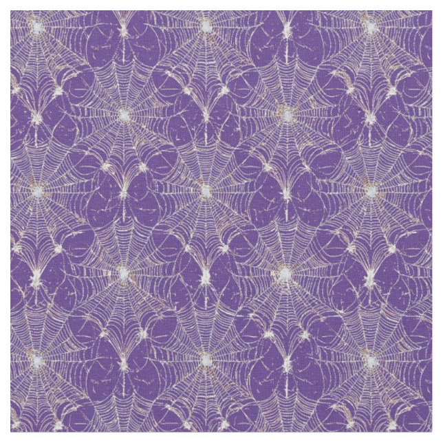 Tecido Lace de teia de prata em roxo (Detalhe)
