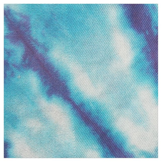 Tecido Laço-Tintura azul do caleidoscópio (Detalhe)