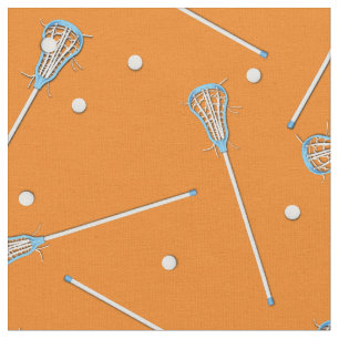 Tecido Lacrosse Sports Boys Decor Orange