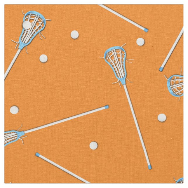 Tecido Lacrosse Sports Boys Decor Orange (Detalhe)