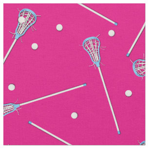 Tecido Lacrosse Sports Girls Pink Decor