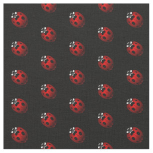 Tecido Ladybug Art Ladybird Tecido Cotton ou Poly