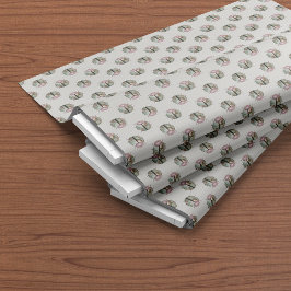 Tecido Ladybug Pink Green Country Chic Patterno