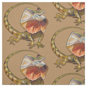 Tecido lagarto-de-coleira