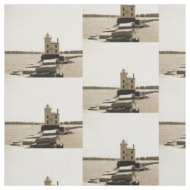 Tecido Lago Erie Lighthouse (Modelo)