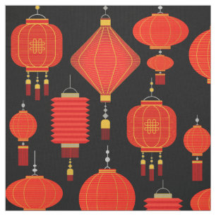 Tecido Lanternas chinesas