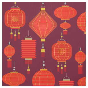Tecido Lanternas chinesas