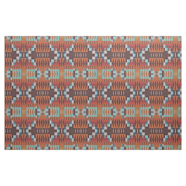 Tecido Laranja Azul Turquoise Vermelha Castanha (Fat Quarter)