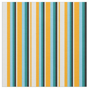 Tecido Laranja, Ciano Claro, Preto, Teto e Azul Céu Color