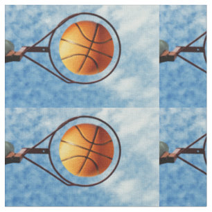 Tecido Laranja De Basquete Num Copo De Basquete,