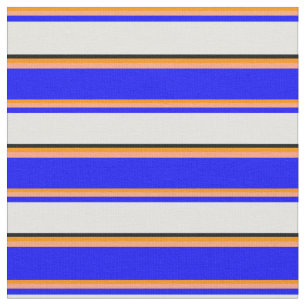 Tecido Laranja Escuro, Salmão Claro, Azul, Ciano Claro, P
