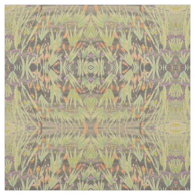 Tecido Laranja Verde-Preto-Rujado e Roxo (Modelo)