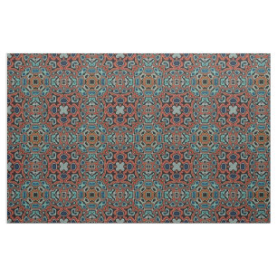Tecido Laranja Vermelho Azul Aqua Turquesa Hip Oriental A