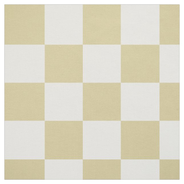 Tecido Large, Beige Checkers Pattern Fabric (Modelo)