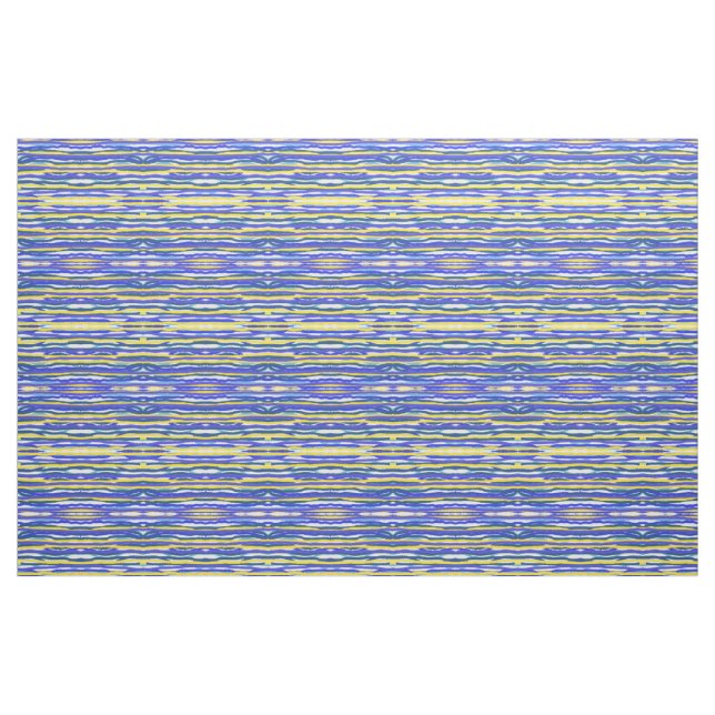 Tecido - Lavanda/Azul/Faixa Amarela (Fat Quarter)