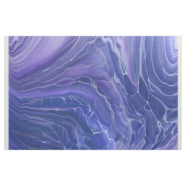 Tecido Lavanda Azul Marble Acrílico Abstrato (Jarda)