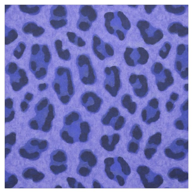 Tecido Lavanda Blue Leopard Animal Print Skin Pattert (Modelo)
