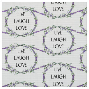 Tecido Lavanda e Eucalipto riem do amor