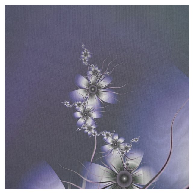 Tecido Lavanda etéreo floral (Modelo)