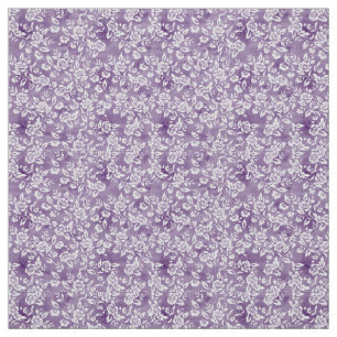 Tecido Lavanda Purple Floral Gingham