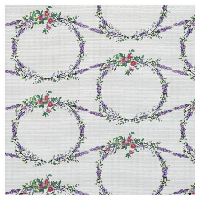 Tecido Lavanda, Rosa vermelha e Eucalyptus (Modelo)