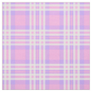 Tecido Lavanda rosa Xadrez roxa Gingham Check Girl