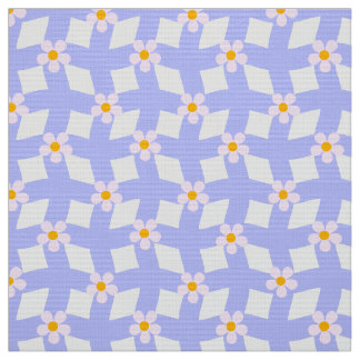 Tecido Lavender Floral Geometric Fabric by Yard