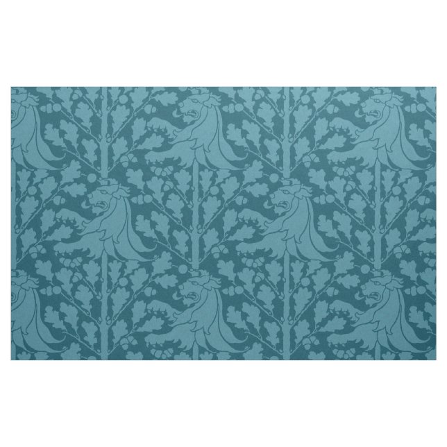 Tecido Leão e Oak, Azul de Peacock (Fat Quarter)