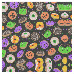 Tecido Legal Glitter Confetti Rosquinha Halloween