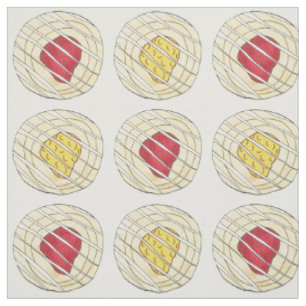 Tecido Lemon Cherry Danish Breakfast