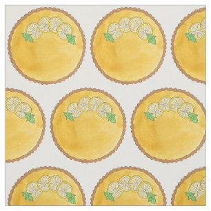 Tecido Lemon Tart Tarte au Citron Curd Pie Baking Comida