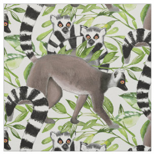 Tecido Lemurs de Madagáscar