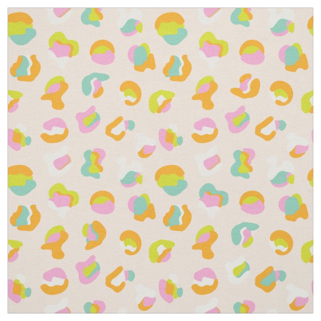 Tecido Leopardo Bonito Imprime Chita Padrões Cor-de-Rosa (Modelo)