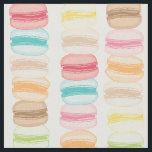 Tecido Les Macarons<br><div class="desc">Impressão de biscoito de macarão moderno e colorido. | Design por Shelby Allison.</div>