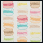Tecido Les Macarons<br><div class="desc">Impressão de biscoito de macarão moderno e colorido. | Design por Shelby Allison.</div>