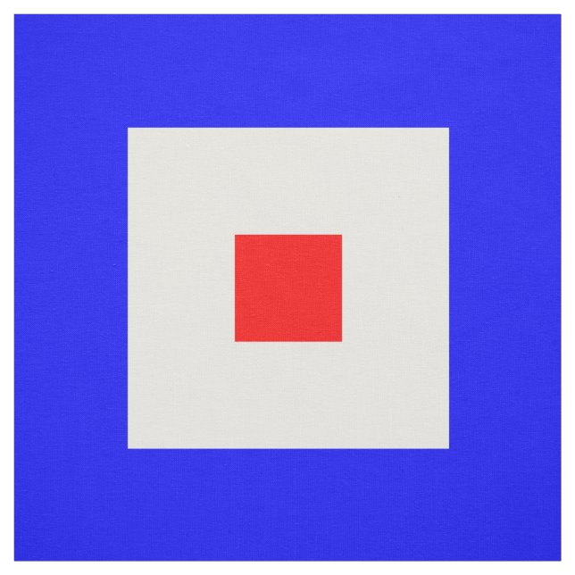 Tecido Letra náutica W "uísque " das bandeiras de código (Modelo)