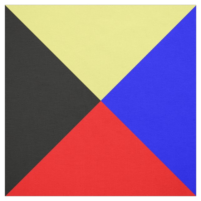 Tecido Letra náutica Z "tribo Zulu " das bandeiras de (Modelo)