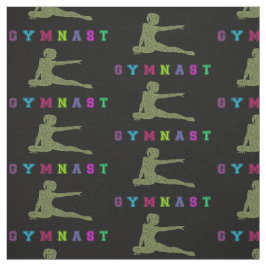 Tecido Letras Coloridas do Gymnast
