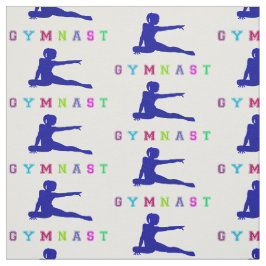 Tecido Letras Coloridas do Gymnast