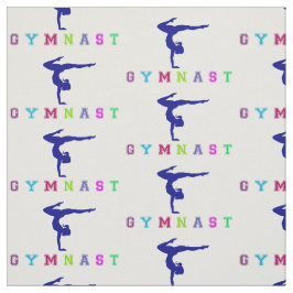 Tecido Letras Coloridas do Gymnast