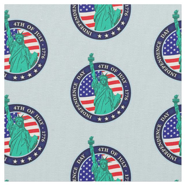 Tecido Liberdade Independência Dia 4 de julho de 1776 (Detalhe)
