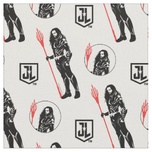Tecido Liga da Justiça   Aquaman Pose Noir Pop Art