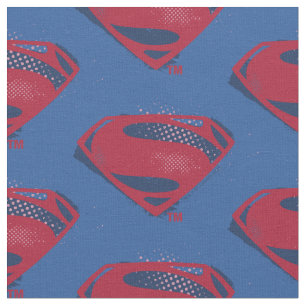Tecido Liga da Justiça   Símbolo Superman Pincel e Meio-T