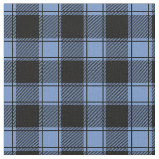 Tecido Light Blue & Black Buffalo Plaid