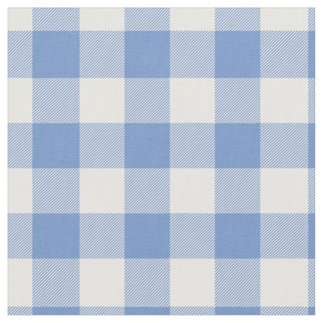 Tecido Light Blue & White Gingham Plaid (Detalhe)