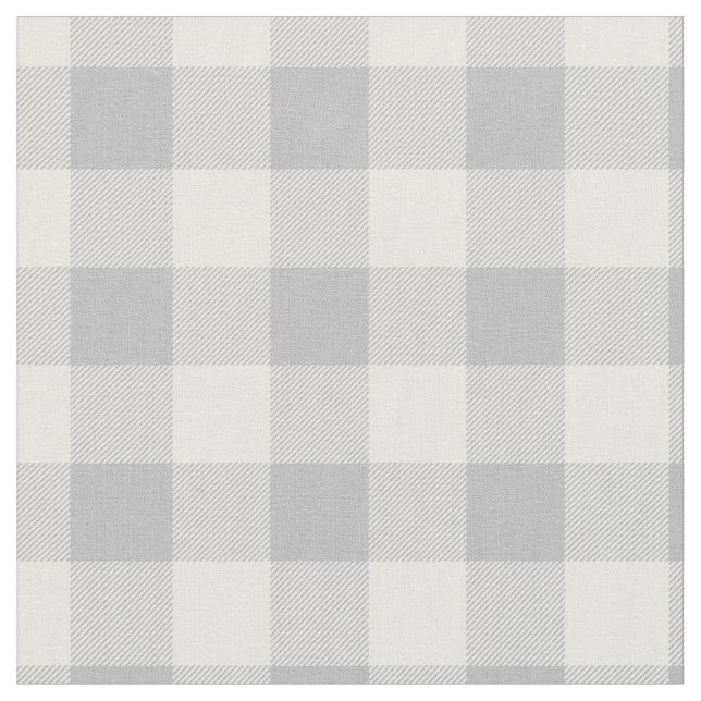 Tecido Light Grey and White Plaid Gingham (Detalhe)