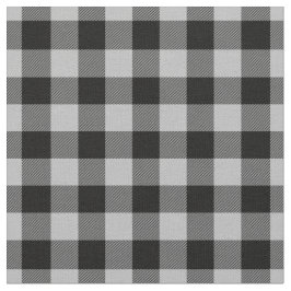 Tecido Light Grey & Black Plaid Gingham