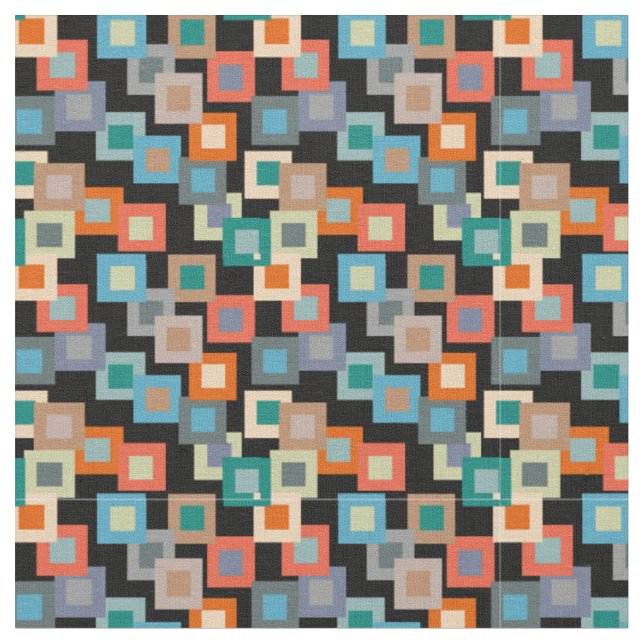 Tecido Light Squares on Dark (Detalhe)