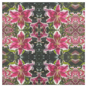 Tecido Lily clássica das flores tropicais elegantes
